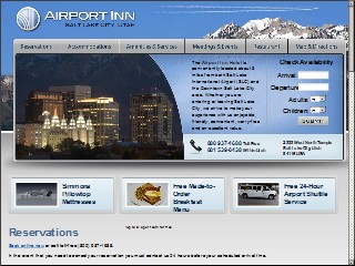Web site www.airportinnhotelslc.com, Airport Inn Hotel