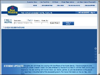 Web site www.bestwesten.com, Best Western Inn