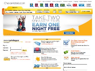 Web site www.choicehotels.com, Comfort Inn