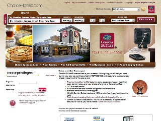 Web site www.comfortsuites.com, Comfort Suites Airport