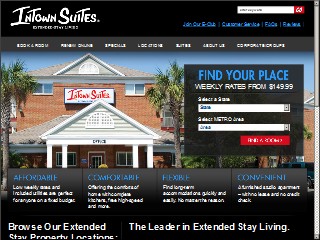 Web site www.intownsuites.com, In Town Suites Salt Lake South